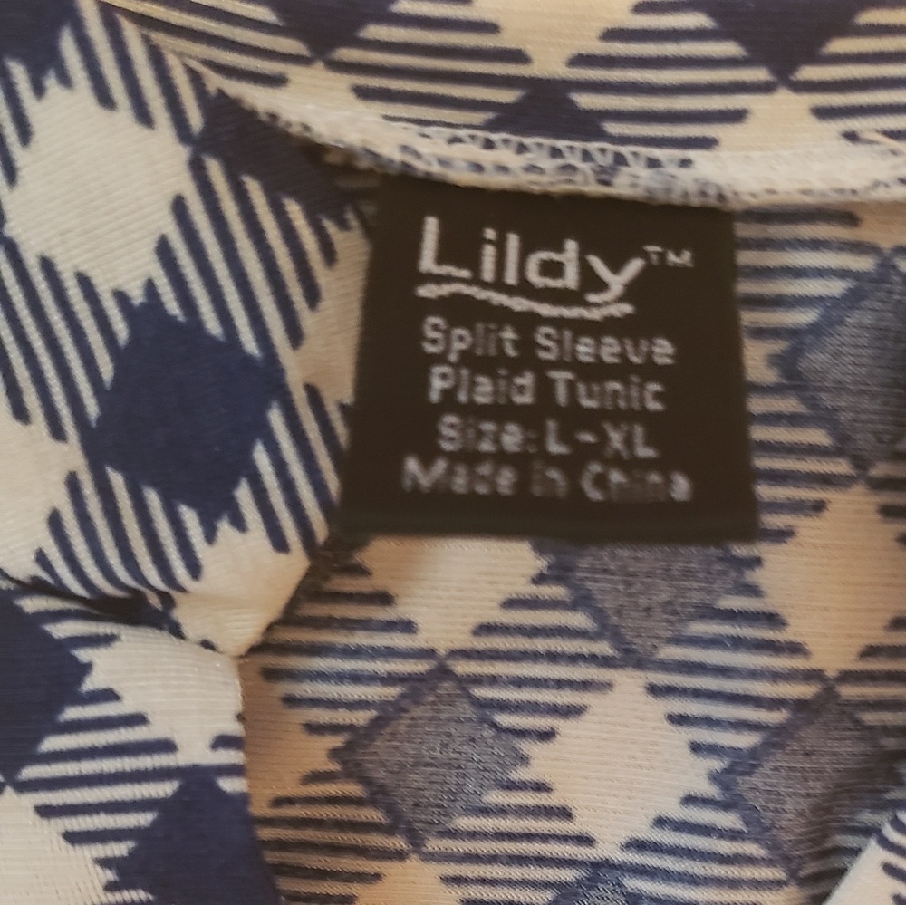 Blue checked tunic - Picture 2 of 2